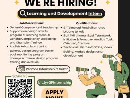 GarudaFood Buka Lowongan sebagai Learning And Development Intern