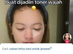 Bahaya Cairan Infus Dijadikan Toner untuk Wajah