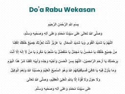 Rabu Wekasan dari Amalan dan Doa
