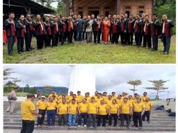 Koor Ama Judika HKBP Martoba Mengunjungi HKBP Pardomuan Sibutar