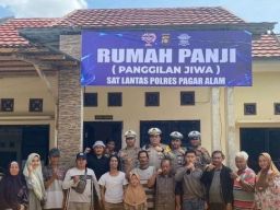 Sat Lantas Polres Pagar Alam Dirikan Rumah PANJI