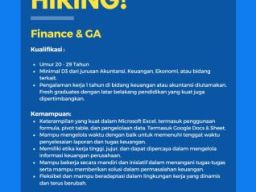 SEQARA Communications Mencari Kandidat Sebagai Finance dan General Affair