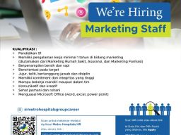 Bergabunglah di RSIA Metro Hospitals Sidoarjo sebagai Marketing Staff