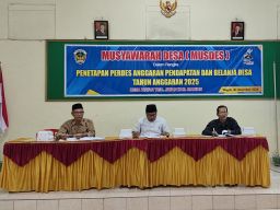 Penetapan Perdes APBDes Tahun 2025 Desa Wayut, BLT Turun Jadi 15%