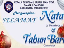 Kepala SMAN 1 Bangsal Ucapkan Selamat Natal dan Tahun Baru 2025