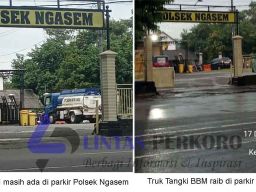 Truk Tangki BBM PT SEAN Bumi Indo yang Diamankan di Polsek Ngasem Raib