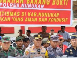 Polres Nunukan Musnahkan Narkotika Hasil Penindakan di Bulan November 2024