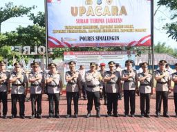 Lima Pejabat Utama Polres Simalungun Dilantik di Awal Tahun 2025