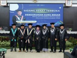 Universitas Muhammadiyah Gresik Kukuhkan Yudhi Arifani sebagai Guru Besar