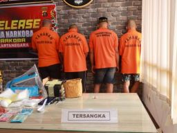 Polres Kutai Kartanegara Ungkap Narkotika Setengah Kilogram di Samboja