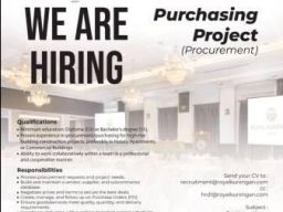 Royal Kuningan We Are Hiring Purchasing Project