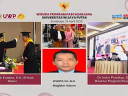 Ketua Wartawan dan Aliansi Gresik Selatan Meraih Gelar Magister Hukum
