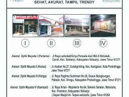 Optik Mayada Menyediakan Kacamata Berkualitas