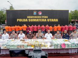 Polda Sumatera Utara Tangkap 634 Tersangka Narkoba Selama 15 Hari