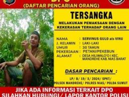 Servinus Gulo Jadi Daftar Pencarian Orang Polres Nias