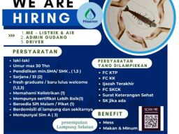 Lowongan Kerja di Hisenor Penempatan di Lampung Selatan