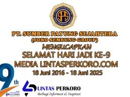 PT Sumber Payung Sejahtera Ucapkan Selamat Hari Jadi ke 9 Lintasperkoro