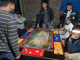 Polres Tanah Karo Grebek Perjudian Mesin Tembak Ikan di Desa Kutagaluh