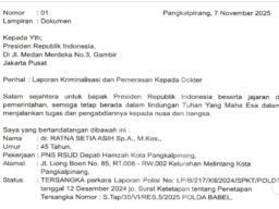 Surat dari Dokter Ratna Setia Asih untuk Presiden Prabowo Subianto