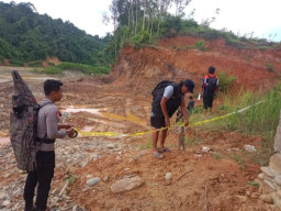 Polres Solok Selatan Tutup Tambang Ilegal di Sungai Batang Hari