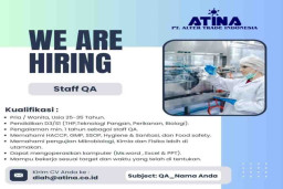 PT Alter Trade Indonesia Buka Lowongan Staf Quality Assurance