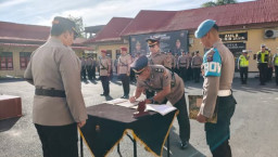 Sertijab Kabag SDM Dan Kasat Resnarkoba Polres Sibolga