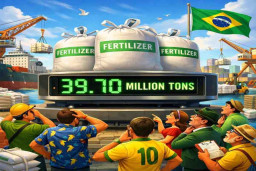 Impor Pupuk Brasil Mencapai 3,85 Juta Metrik Ton pada November 2025