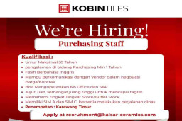PT Kobin Keramik Industri Buka Lowongan Kerja Purchasing Staff
