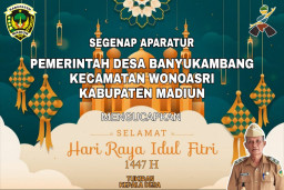 Kepala Desa Banyukambang dan Jajaran Ucapkan Selamat Idul Fitri 1447 H