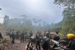 Aparat Gabungan Gempur Tambang Emas Ilegal di Desa Artain