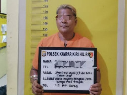 Polsek Kampar Kiri Hilir Tangkap Pelaku Pembacokan Adik Kandung