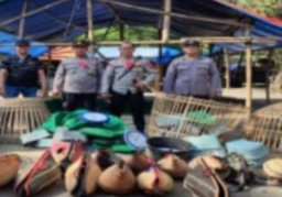 Lokasi Perjudian Sabung Ayam Digrebek Polsek Ngadiluwih
