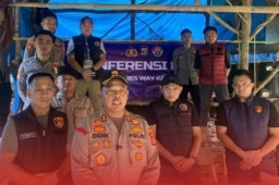 Polres Way Kanan Tangkap 6 Penambang Emas Ilegal