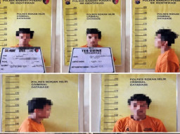 Polsek Bangko Pusako Tangkap 2 Pencuri Motor