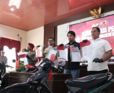Polres Mojokerto Kota Tangkap Karyawan Konveksi