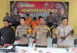 Polresta Sidoarjo Amankan Tujuh Pelaku Pengeroyokan Antar Kelompok