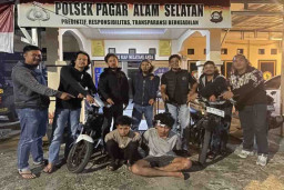 Unit Reskrim Polsek Pagar Alam Ungkap Kasus Pencurian Motor