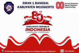 Kepala SMAN 1 Bangsal Ucapkan Selamat HUT Kemerdekaan RI ke 80