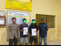 Polres Bangka Barat Tertibkan Tambang Ilegal di Perairan Keranggan