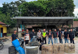 Polsek Tanjung Raja Tangkap 1 Pemain Judi Sabung Ayam