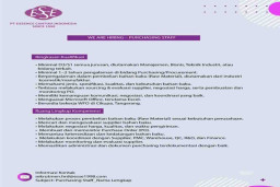 PT Essence Cantika Indonesia Buka Lowongan Kerja Staff Purchasing
