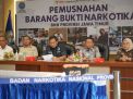 Pemusnahan Barang Sitaan Narkotika Di BNNP Jatim