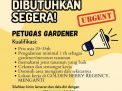 Manajemen Perumahan Golden Berry Regency Butuh Tenaga Kerja Gardener