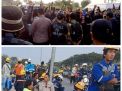 Geram Bikin Macet, Warga Hadang dan Sweeping Bus Pekerja Smelter Freeport di Gresik