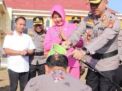 14 Personel Polres Pringsewu Yang Naik Pangkat Disiram Air Kembang