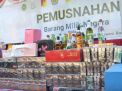 Pemusnahan BMN Ilegal Senilai Rp2,9 Miliar oleh Bea Cukai Sulawesi Utara