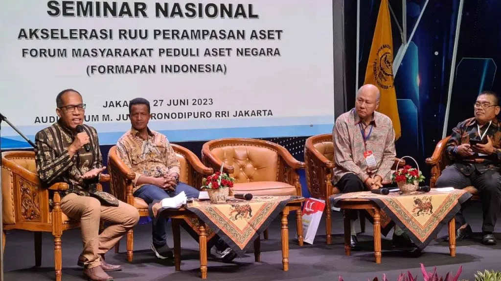 Seminar Nasional Akselerasi RUU Perampasan Aset, Forum Masyarakat Peduli Aset Negara