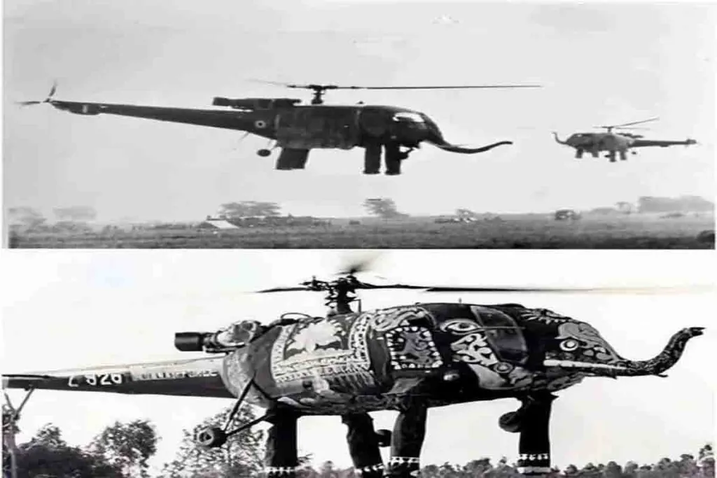 Helicopter Berbentuk Gajah di India Mengguncang Dunia