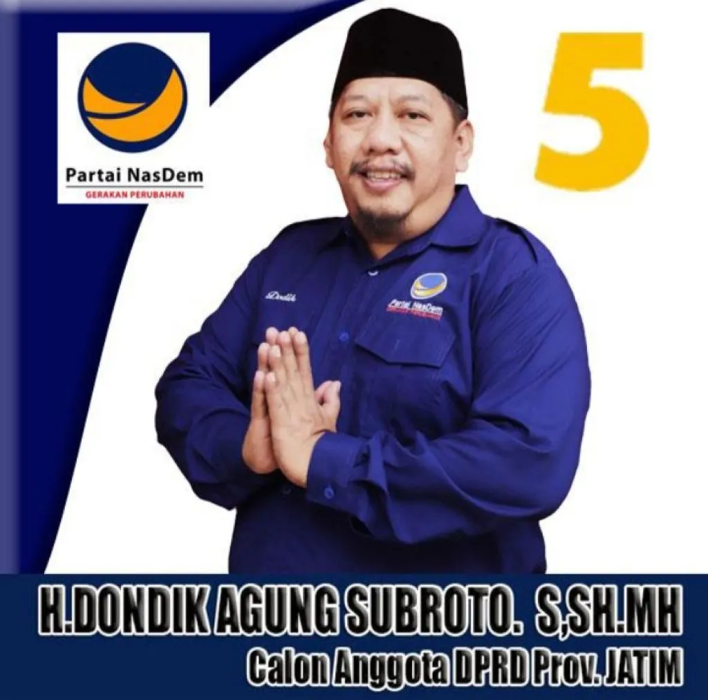 Dondik Agung Subroto Caleg DPRD Jawa Timur Dapil Sidoarjo