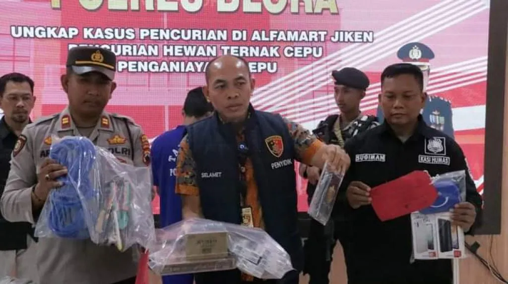 Tim Resmob Polres Blora Tangkap Pelaku Pembobol Alfamart Jiken